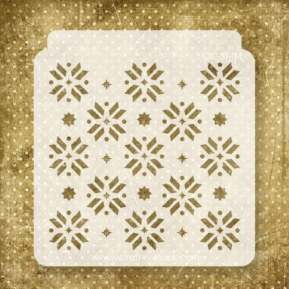 CRAFT OCLOCK Mixed Media Schablone STENCIL Decoupage Scrapbooking - 04