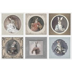 ITD Reispapier Decoupage Bastelpapier, RSM032 - Hasen