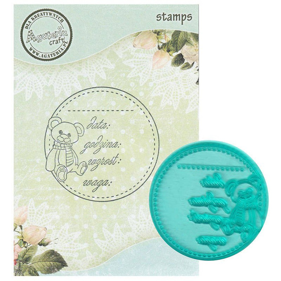 AGATERIA - Transparent Stempel Motivstempel Clear Stamp - Metriken Untertitel PL