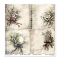 ITD COLLECTION Scrapbooking Papier Set 30x30 cm - Winter's Tale in blue