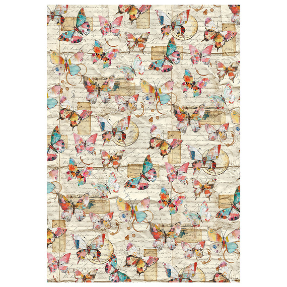 Reispapier Set Decoupage Bastelpapier A4 Ciao Bella  - Quintessential