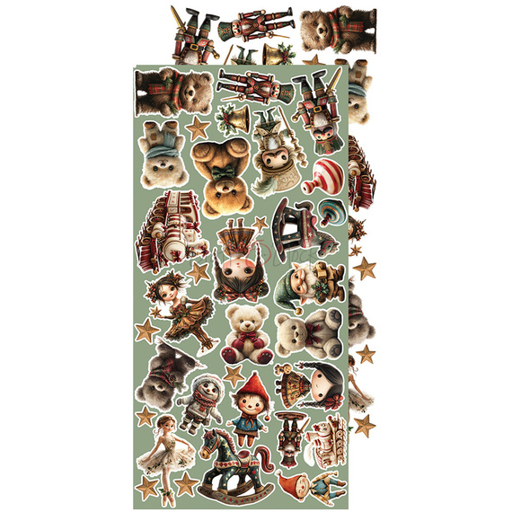 Scrapbooking Papier Set - Craft o'clock - Extras Set - Oh Christmas Night  - MIX