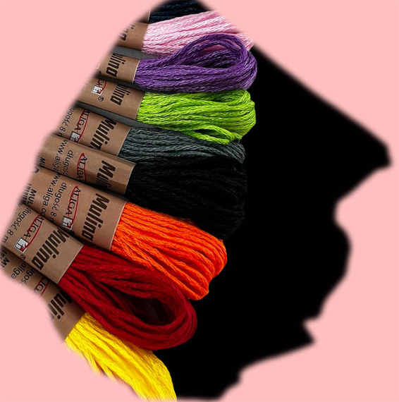 8m Mouline - Mix aus 10 Farben MUL-6640