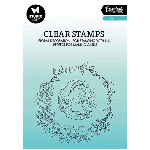 STUDIO LIGHT - Transparenten Stempel -  Small Circle Blumengirlande