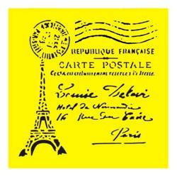 Mixed Media Schablone STENCIL für Decoupage 16x16, Frankreich Eiffelturm