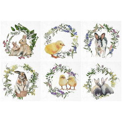 ITD - Reispapier-Set - ITD - RSM038 Hasen, Küken