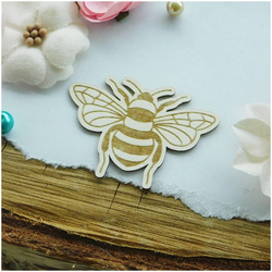 KREATYWNA PRACOWNIA Dekorpappe Die Cut Chipboard Dekoration, Biene