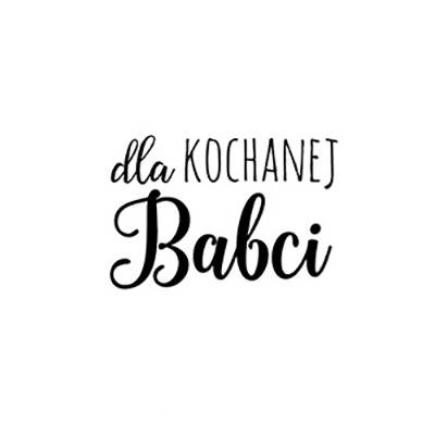 AGATERIA - Transparent Stempel Motivstempel- Dla Kochanej Babci  - Untertitel PL
