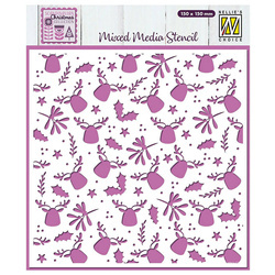 NELLIE'S Mixed Media Schablone STENCIL / Maske - Moose Elch