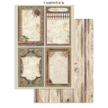 Set aus Junk Journal-Papieren, Aufklebern und Elementen - Coffee & Chocolate - Stamperia 