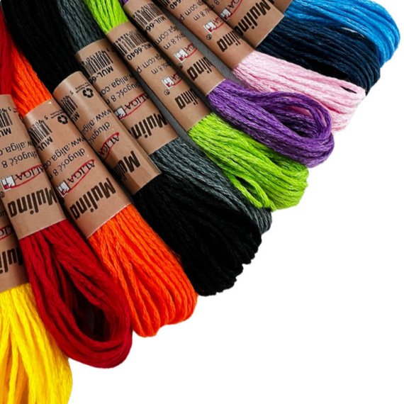 8m Mouline - Mix aus 10 Farben MUL-6640