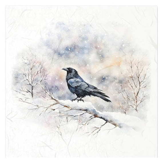 Scrapbooking-Bastelpapier-Set reisfelder - ITD - RSM149 Vögel, Raben, Krähen