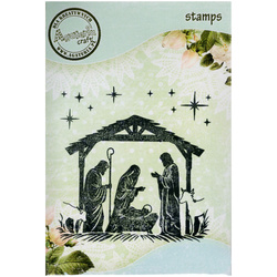 AGATERIA Polymerstempel Clear Stamp - Stempel - Weihnachtskrippe