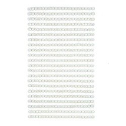 Selbstklebende Perlen 4mm 440Stück Elfenbein