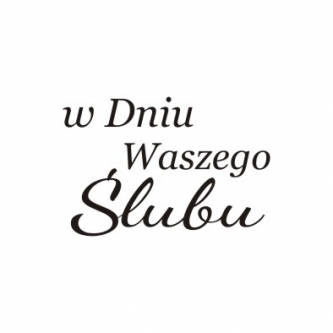 AGATERIA - Transparent Stempel Motivstempel Clear Stamp,  W Dniu Waszego Ślubu 6 - Untertitel PL