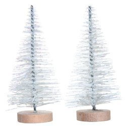 Glitzerperlen Weihnachtsbäume 8cm - 2 Stück