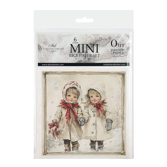 Reispapier-Set - Kinder, Aquarell, Porträt, Retro - RSM200 - Itd Collection