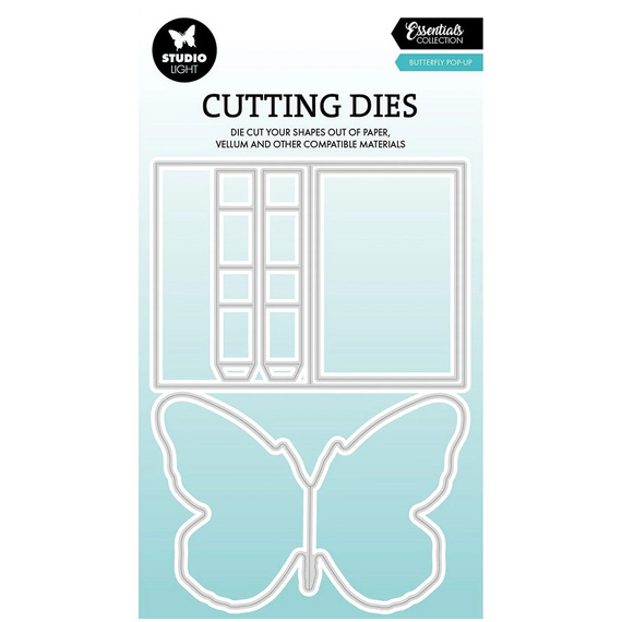 STUDIOLIGHT - Stanzform Präge Stanzschablone Cutting Die -  Butterfly Pop-up 