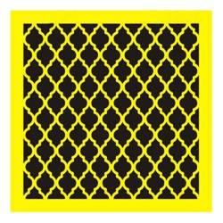 ITD Mixed Media Schablone STENCIL für Decoupage Scrapbooking 16x16, ST0027 Marokko muster