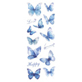 AUFKLEBER folie - Weiße und blaue Schmetterlinge