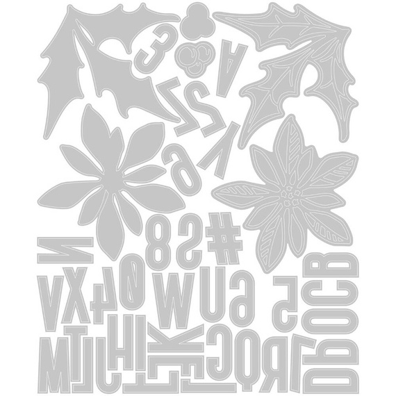 SIZZIX Stanzform Präge Stanzschablone Cutting Die, Vault Seasonal Sketch by Tim Holtz