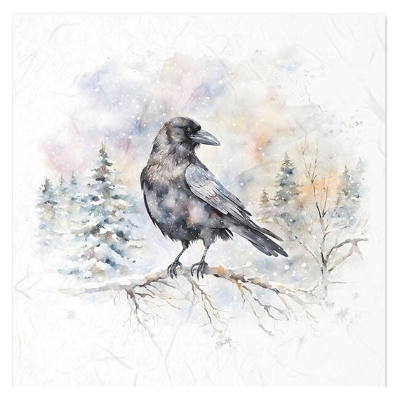 Scrapbooking-Bastelpapier-Set reisfelder - ITD - RSM149 Vögel, Raben, Krähen