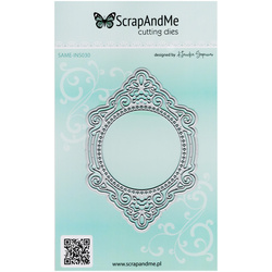Stanzschablone – Cutting Die für Papier - SCRAPANDME - zierlicher Rahmen 030