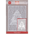 FIRST EDITION Stanzform Präge Stanzschablone Cutting Die - Weihnachten Basteln Sie eine Karte - Mit Liebe / Weihnachtsbaum
