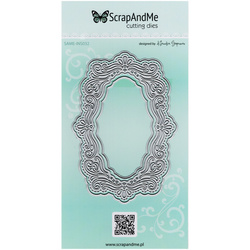 Stanzschablone – Cutting Die für Papier - SCRAPANDME - zierlicher Rahmen 032