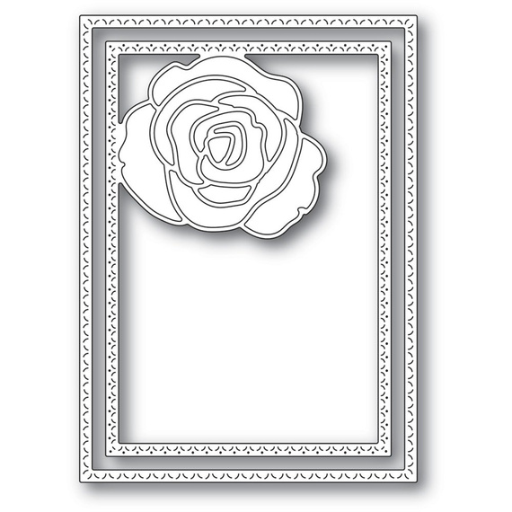 MEMORY BOX Stanzformen Set Stanzschablone Scrapbooking Die Cut, Classic Rose Frame 94414