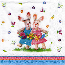 SERVIETTEN 1 Stück Motivservietten Decoupage Napkin 33x33cm, Spring Dance