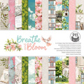 P13 Set 24 Blatt 15x15cm doppelseitig Scrapbooking Papier Block 240g, Breathe and Bloom