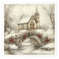 Reispapier-Set - Kinder, Weihnachten, Winterlandschaft - RSM186 - Itd Collection