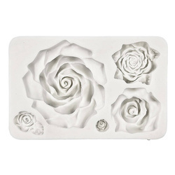 PENTART SILIKONFORM Mold Abformen Gießen Mould, Rosen