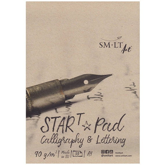 Startblock Kalligraphie & Lettering Block SM-LT 90 g - A4, 30 Blatt