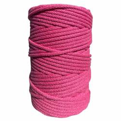 Baumwollkordel 5mm Seil aus Baumwolle mit Polyester Kern 100m - fuchsia