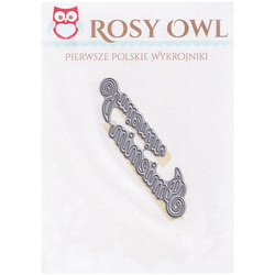 Stanzform Präge Stanzschablone Cutting Die - Rosy Owl - Imienin