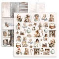 Scrapbooking Papier Set 30x30 cm  - UHK Gallery - White Whispers