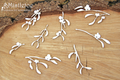 SCRAPINIEC Dekorpappe Die Cut Chipboard Dekoration Ornament, Mistel Mistletoe 4816