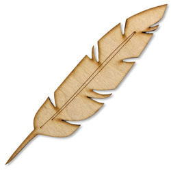 Holzfeder - dekorative Verzierung Nr. 2