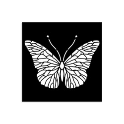 Schablone mix media 3D 12x12cm - Quiet Days Schmetterling - Stamperia