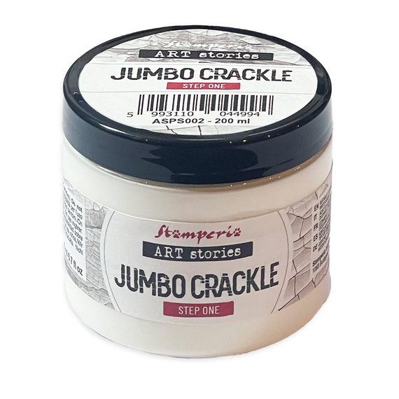 Jumbo Crackle Step 1 transparente Grundierung 200ml - Stamperia Art Stories