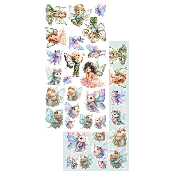 ALCHEMY OF ART 15x30cm doppelseitig Scrapbooking Papier 250g, The world of fairies