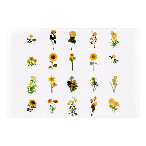 AUFKLEBER folie - Sonnenblumen 40Stück