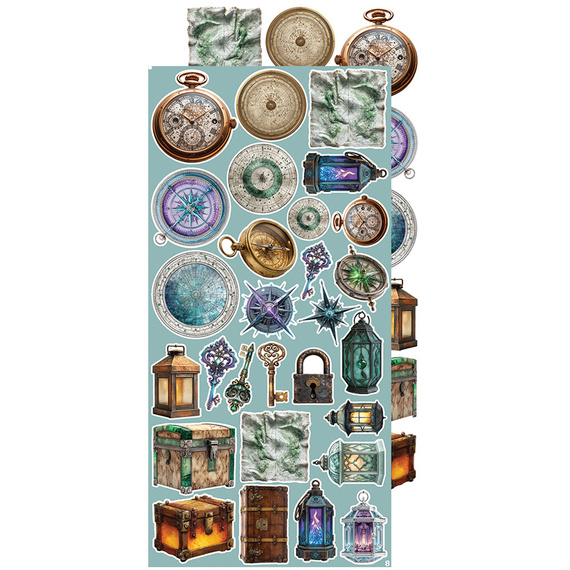 Scrapbooking-Zubehör-Set - Craft o'clock - Supernatural World - mix 03