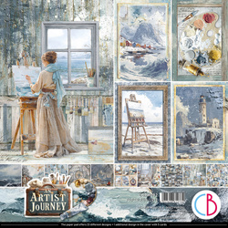 Scrapbooking Papier Set 30x30 cm - Paper Pad- Bastelpapier - Ciao Bella - An artist journey