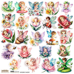 AUFKLEBER ScrapLove Dekor Stickers - Spring Fairy 1