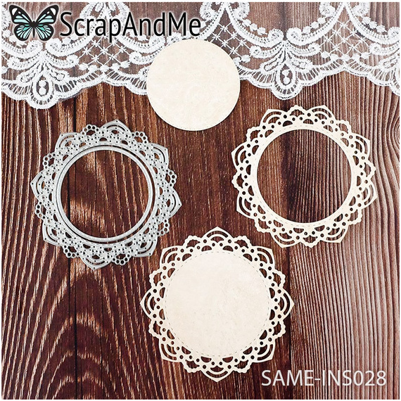 Stanzschablone - Cutting Die für Papier - SCRAPANDME - Spitzendeckchen-Muster 028