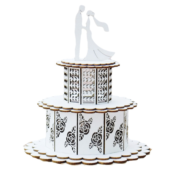 Dekorpappe Die Cut Chipboard 3d kuchen - Kreatywna Pracownia