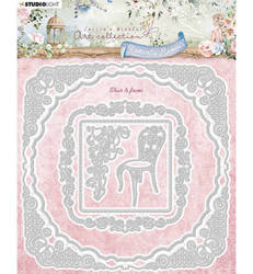 STUDIO LIGHT - Stanzform Präge Stanzschablone Cutting Die - Chair & Frame romantic Moments
